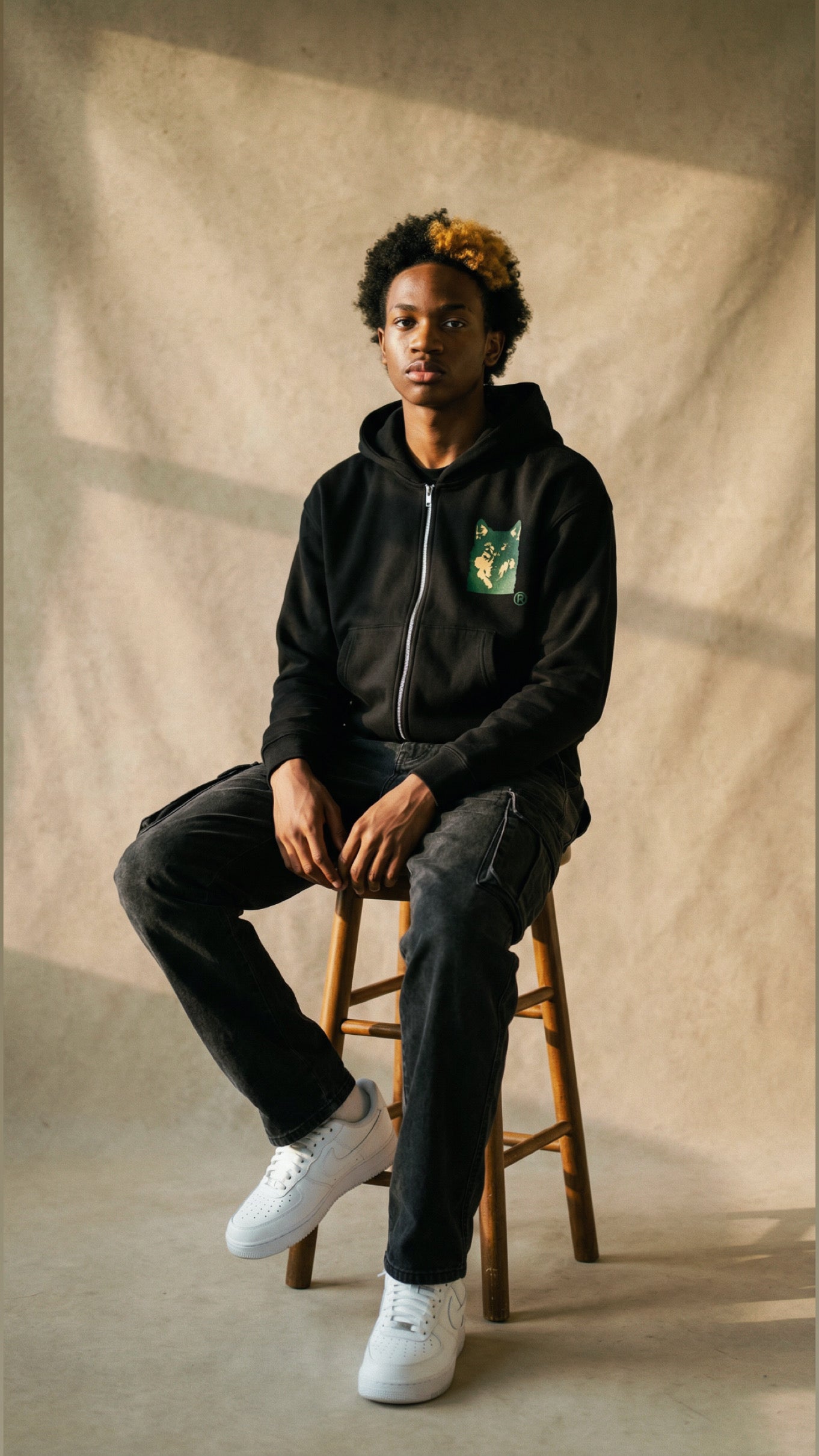 The WLVS Face Hoodie