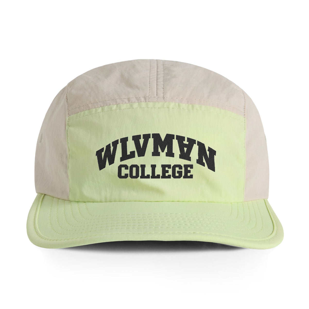 WLVMAN College Two-Tone Nylon Cap