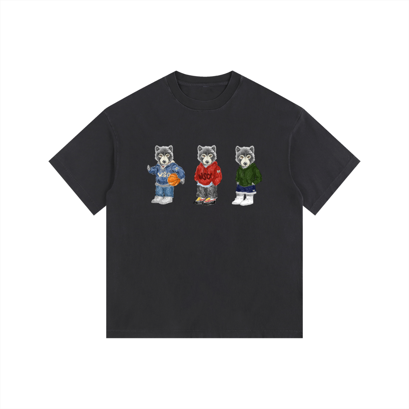 3 Lil WLVS Oversized Cotton T-Shirt