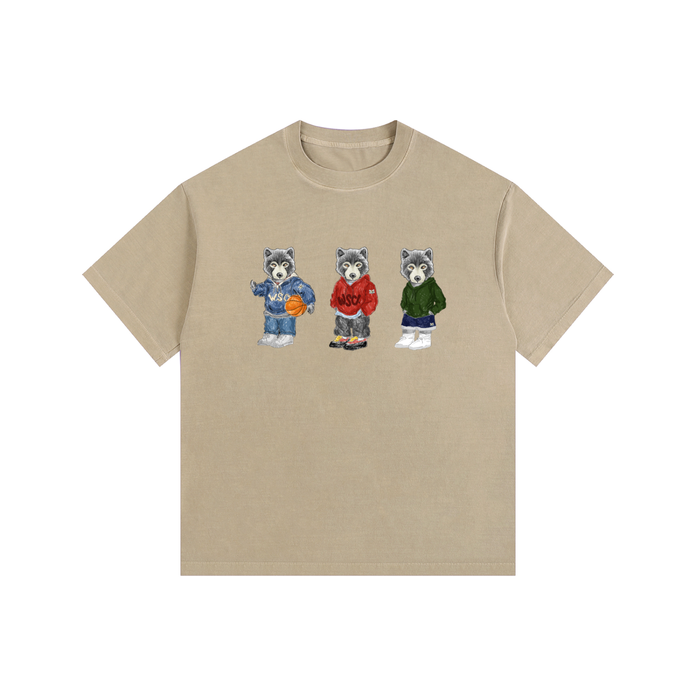3 Lil WLVS Oversized Cotton T-Shirt