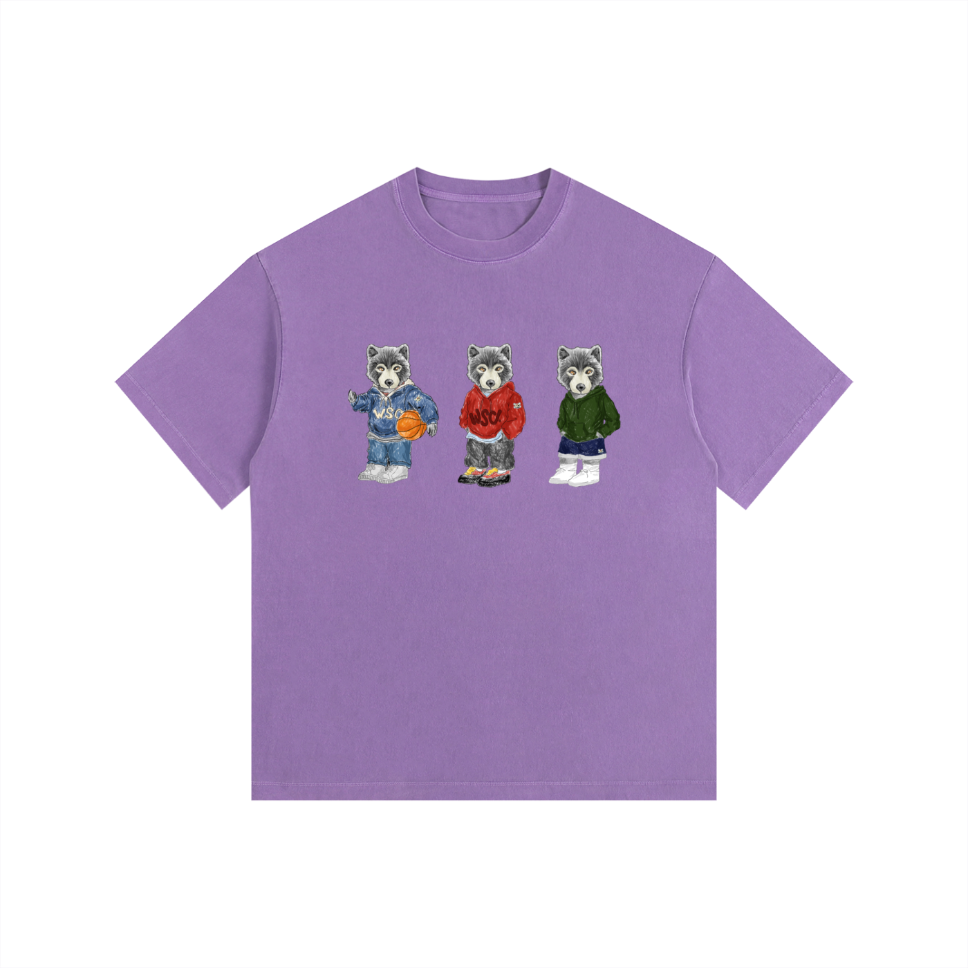 3 Lil WLVS Oversized Cotton T-Shirt