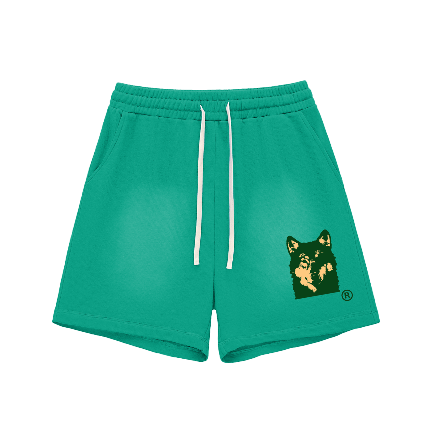 WLVS LOGO Sun Fade Cotton Shorts