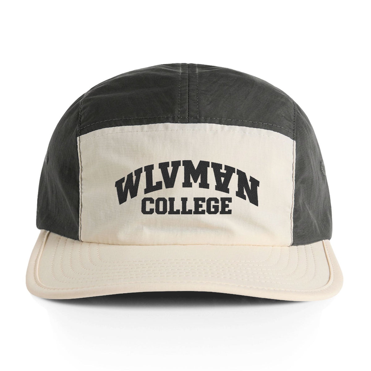 WLVMAN College Two-Tone Nylon Cap