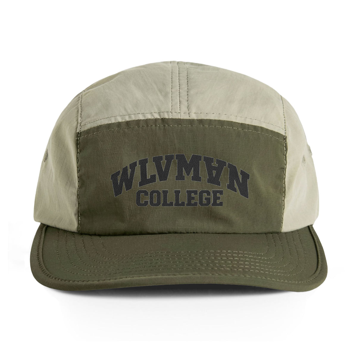 WLVMAN College Two-Tone Nylon Cap