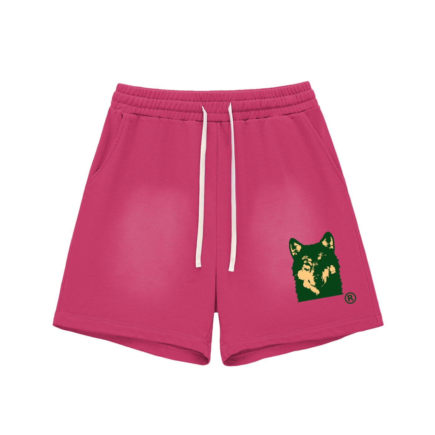 WLVS LOGO Sun Fade Cotton Shorts