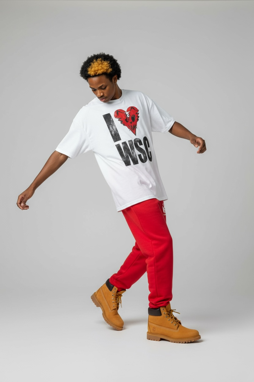 I Love WSC tee White
