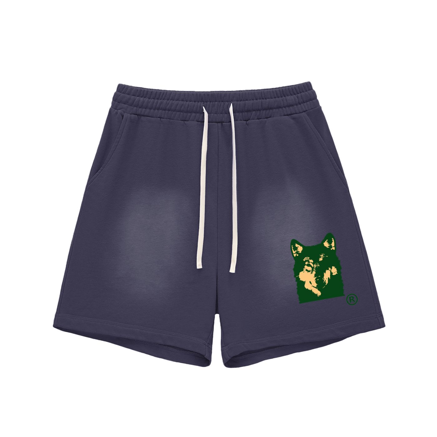 WLVS LOGO Sun Fade Cotton Shorts