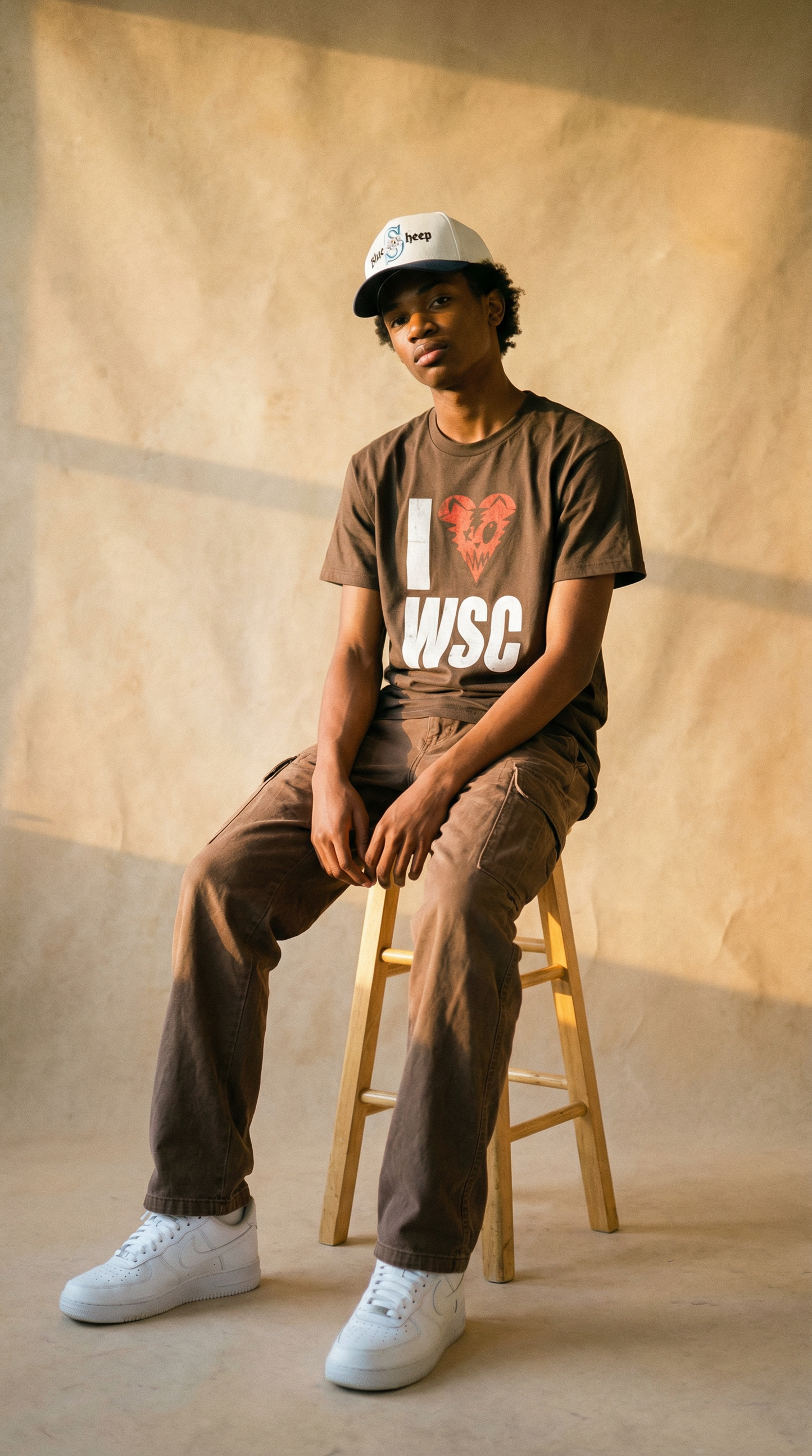 I Love WSC tee (Brown)
