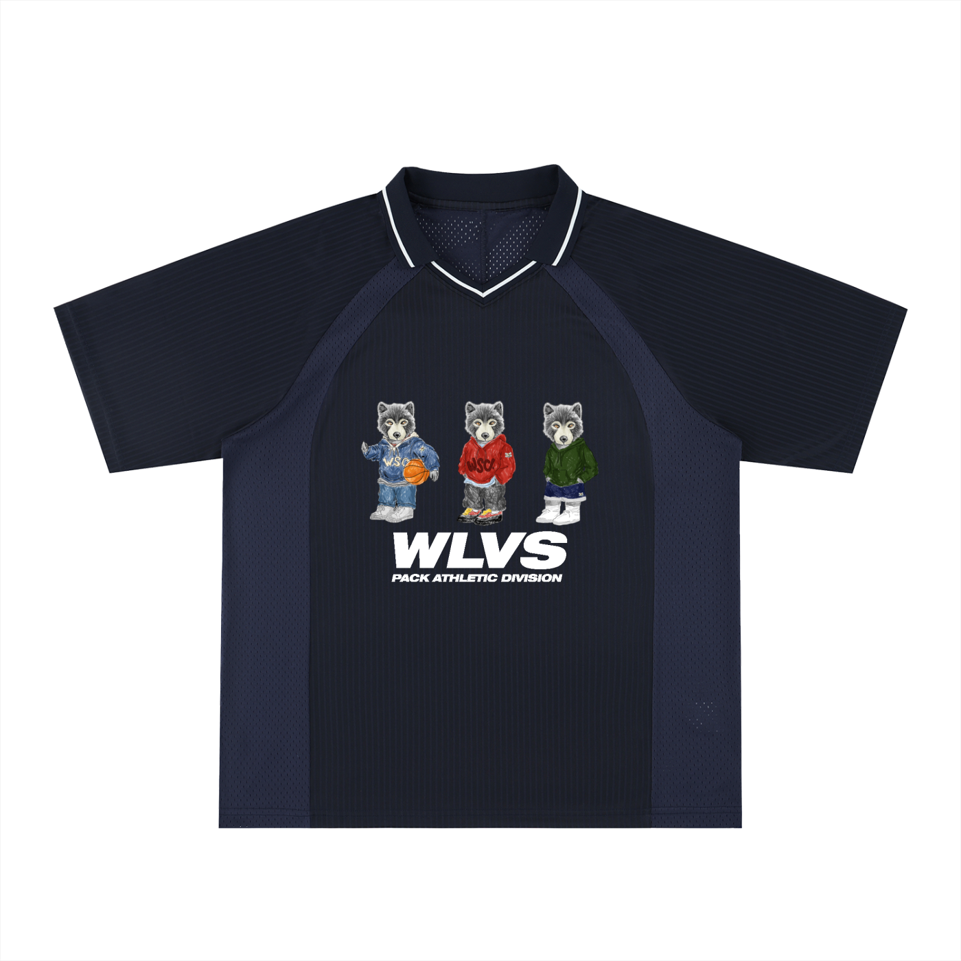 3 LIL WLVS Striped Soccer Jersey