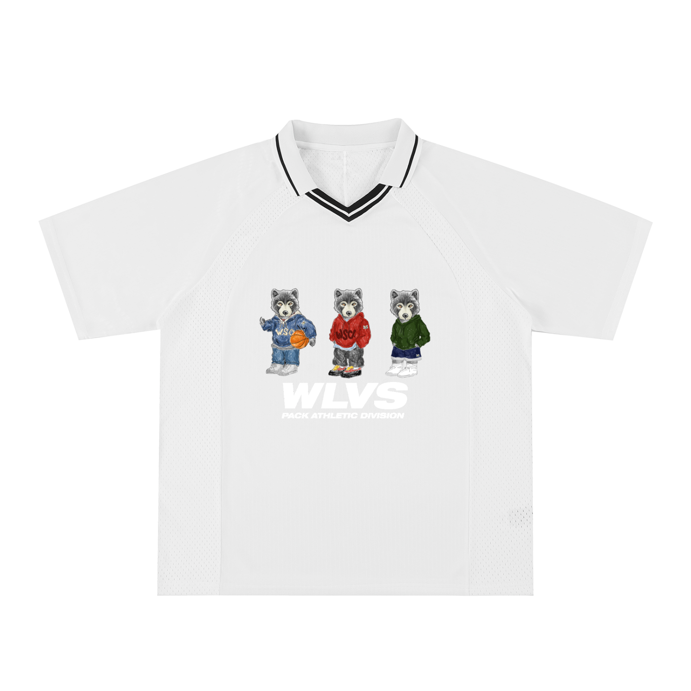 3 LIL WLVS Striped Soccer Jersey
