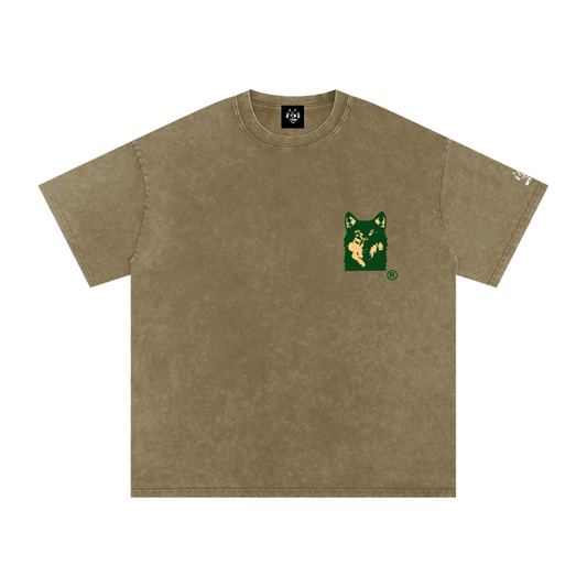 WLVS Washed Oversized Cotton T-Shirt